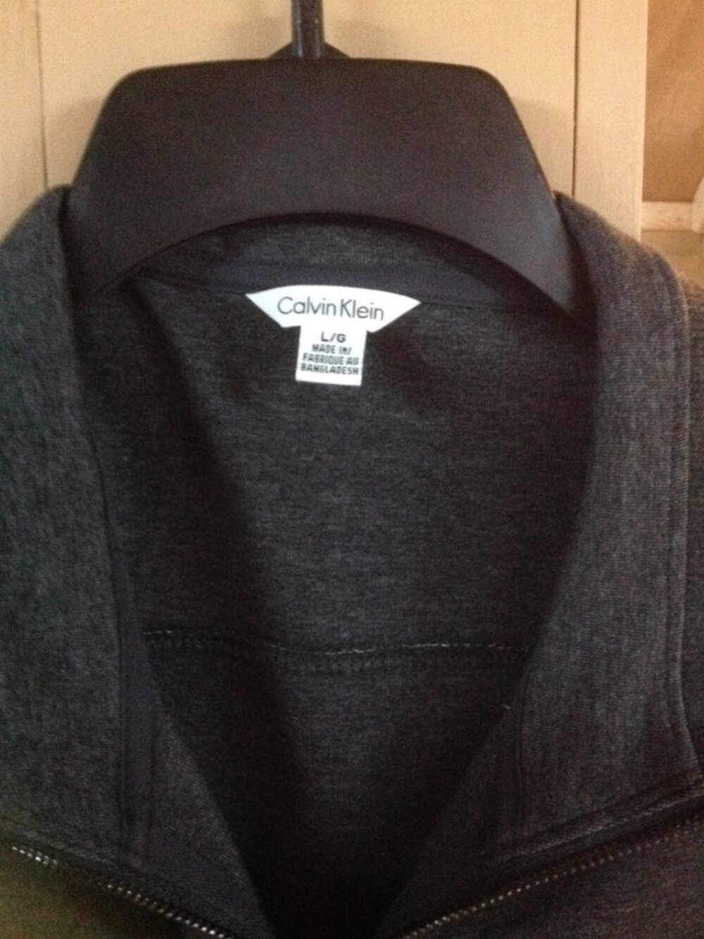Calvin Klein Men's Large Gray & Black Lightweight Jacket - New without Tags